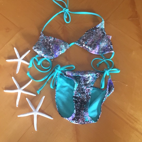 F&F Other - F&F multi-color sequence bikini S/M